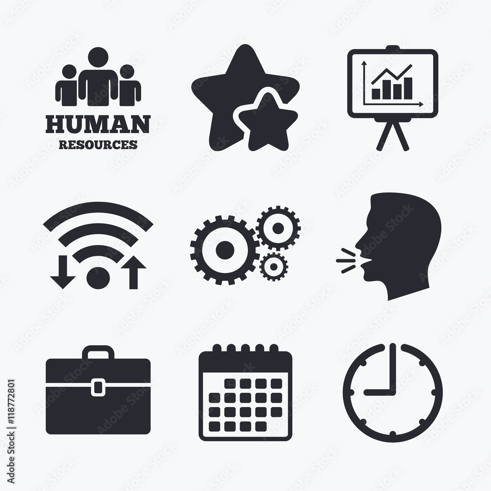 Human resources and Business. Presentation board Human resources and Business. Presentation board