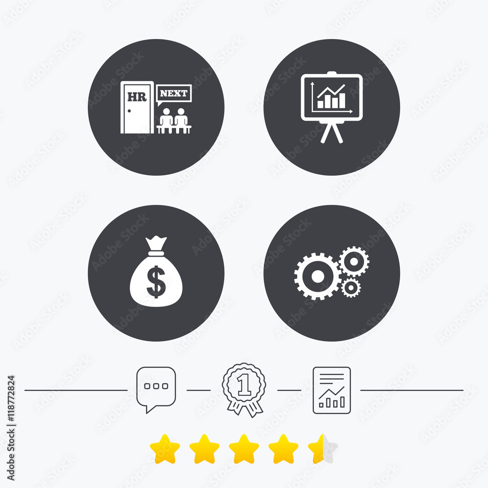 Human resources and Business. Presentation board Human resources and Business. Presentation board