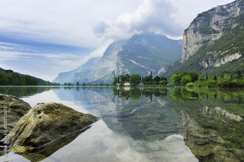 Toblino Lake, Trentino, Italy
