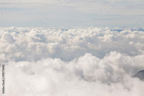 Fototapeta Naklejka Na Ścianę i Meble -  over white cloud