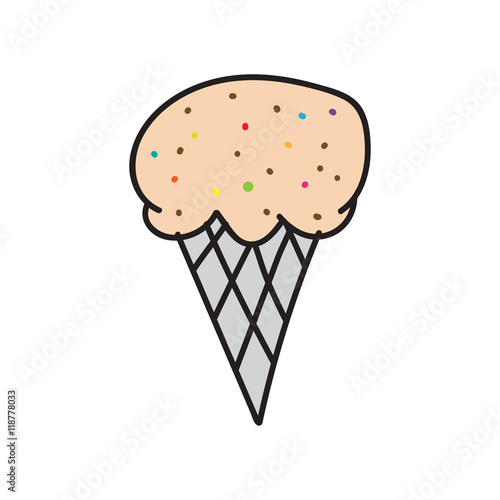 simpple handdraw ice cream 