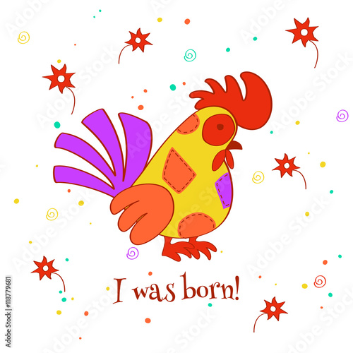 colorful stylized rooster