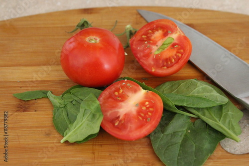 Tomatoes and Spinach