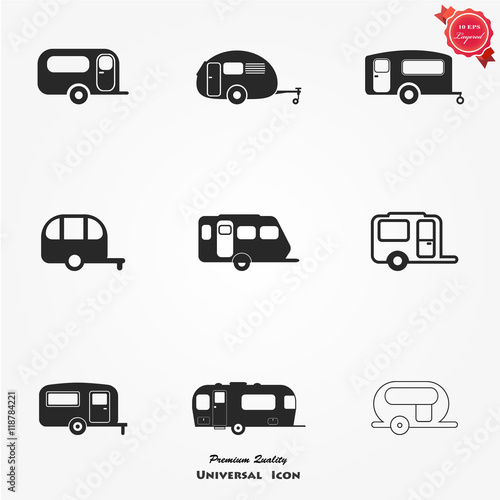 Camping trailer set