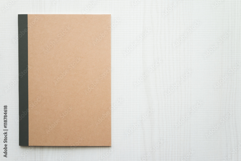 Blank empty notepad on white wooden background - Business and education concept. Blank empty notepad on white wooden background - Business and education concept.