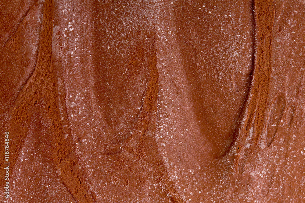 Fototapeta premium Chocolate ice cream. Closeup photo.