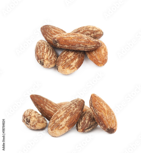 Almond nuts isolated