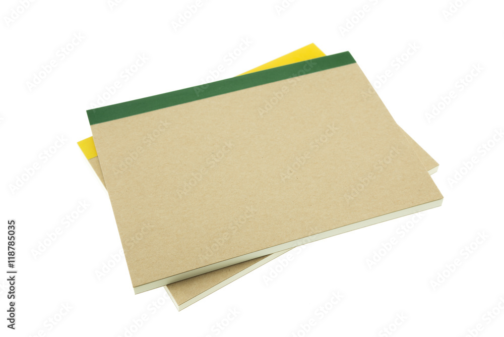 Recycle notebook isolated white background - Business and education concept. Recycle notebook isolated white background - Business and education concept.