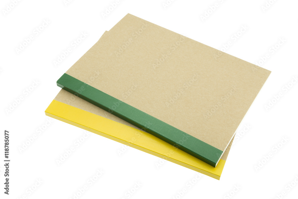 Fototapeta premium Recycle notebook isolated white background - Business and education concept.