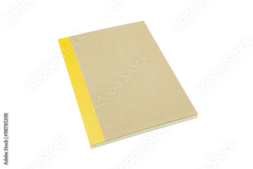 Recycle notebook isolated on white background - Business and education concept.