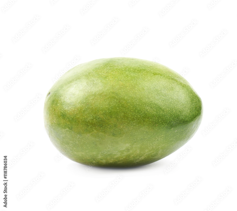 Single ripe mango fruit isolated Single ripe mango fruit isolated