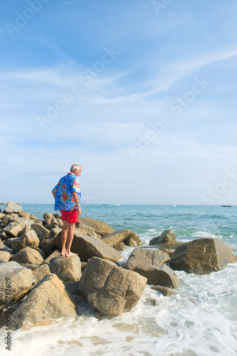 Man at the beach