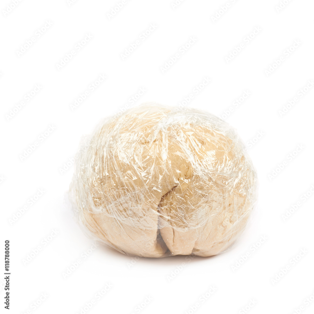 Ball of raw dough isolated Ball of raw dough isolated