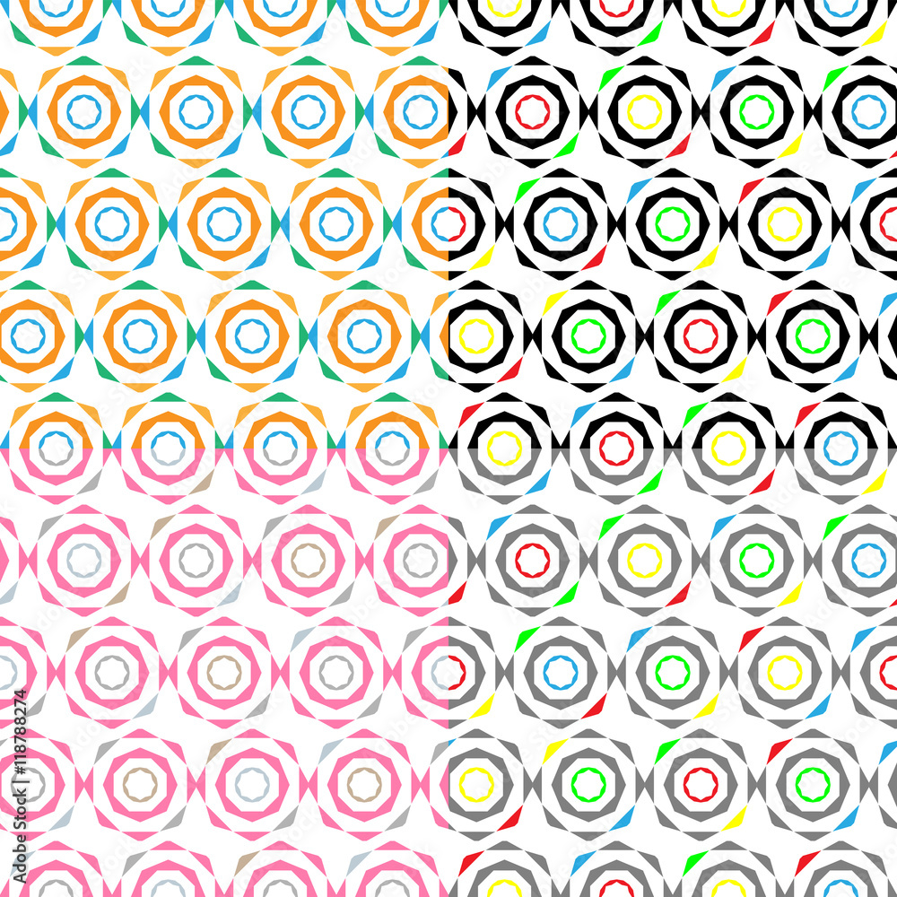 Multi colored seamless pattern. Multi colored seamless pattern.