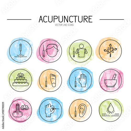 Ayurveda set icon