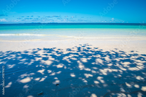 Beautiful tropical island white sand beach summer holiday - Travel summer vacation concept. 