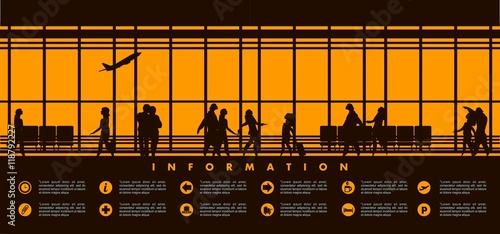 airport lounge vector