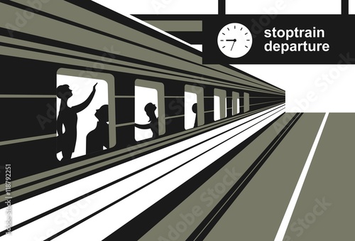 Fotografie platform railway station