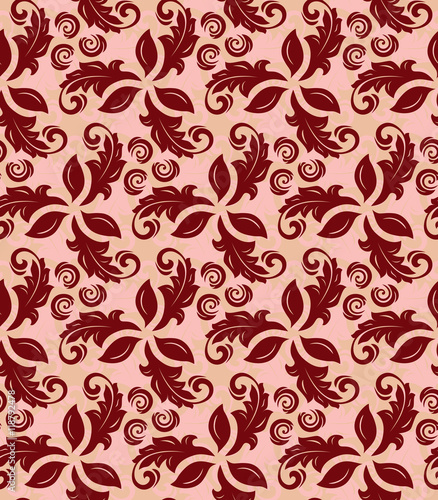 Floral Fine Seamless Vector Pattern