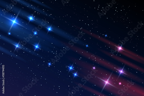 Universe background. Night sky galaxy stars vector illustration photo