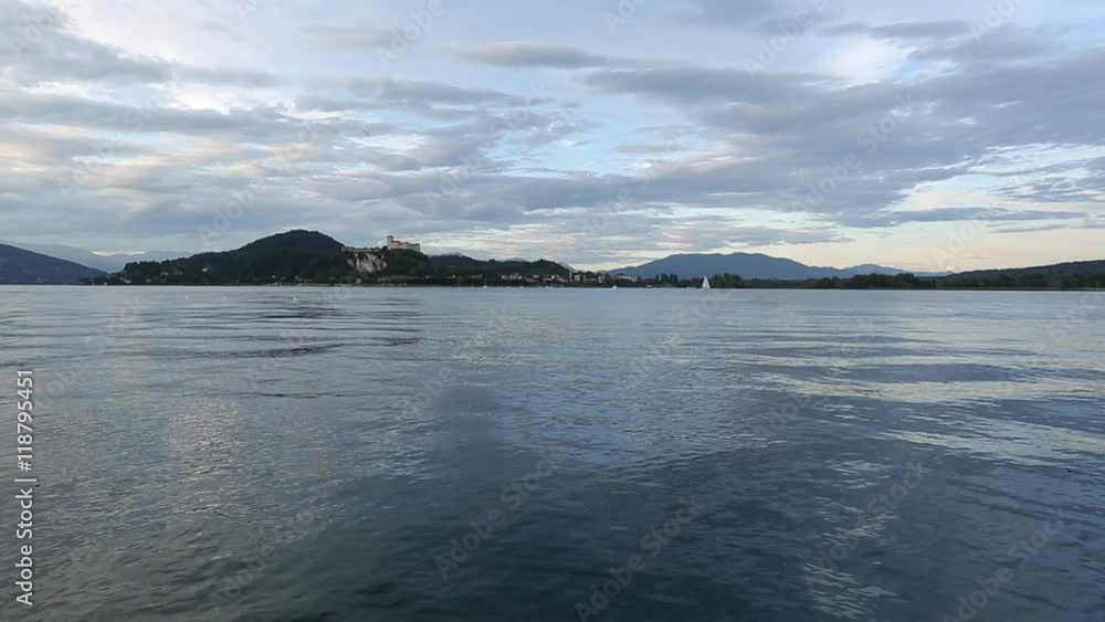 Sunset Time Lapse of the Arona City, From the River Sunset Time Lapse of the Arona City, From the River