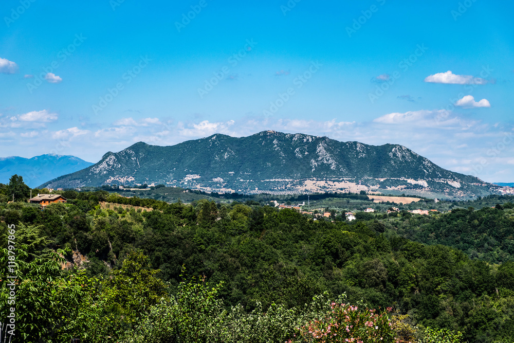 Blick auf den Monte Soratte, Italien, Latium