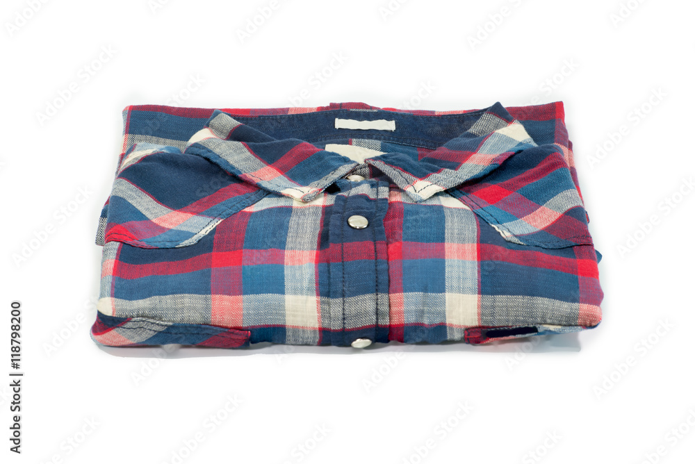 Red and blue plaid shirt