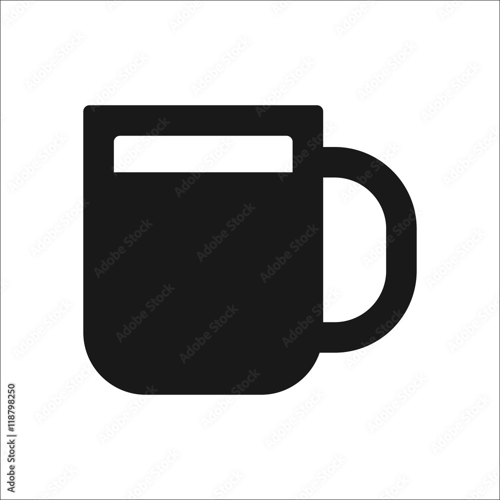 Beer glass sign simple icon on background Beer glass sign simple icon on background