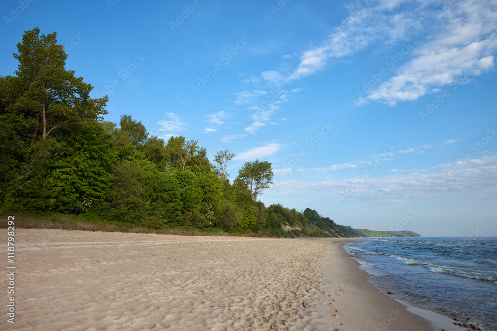 Beach at Baltic Sea in Poland Beach at Baltic Sea in Poland