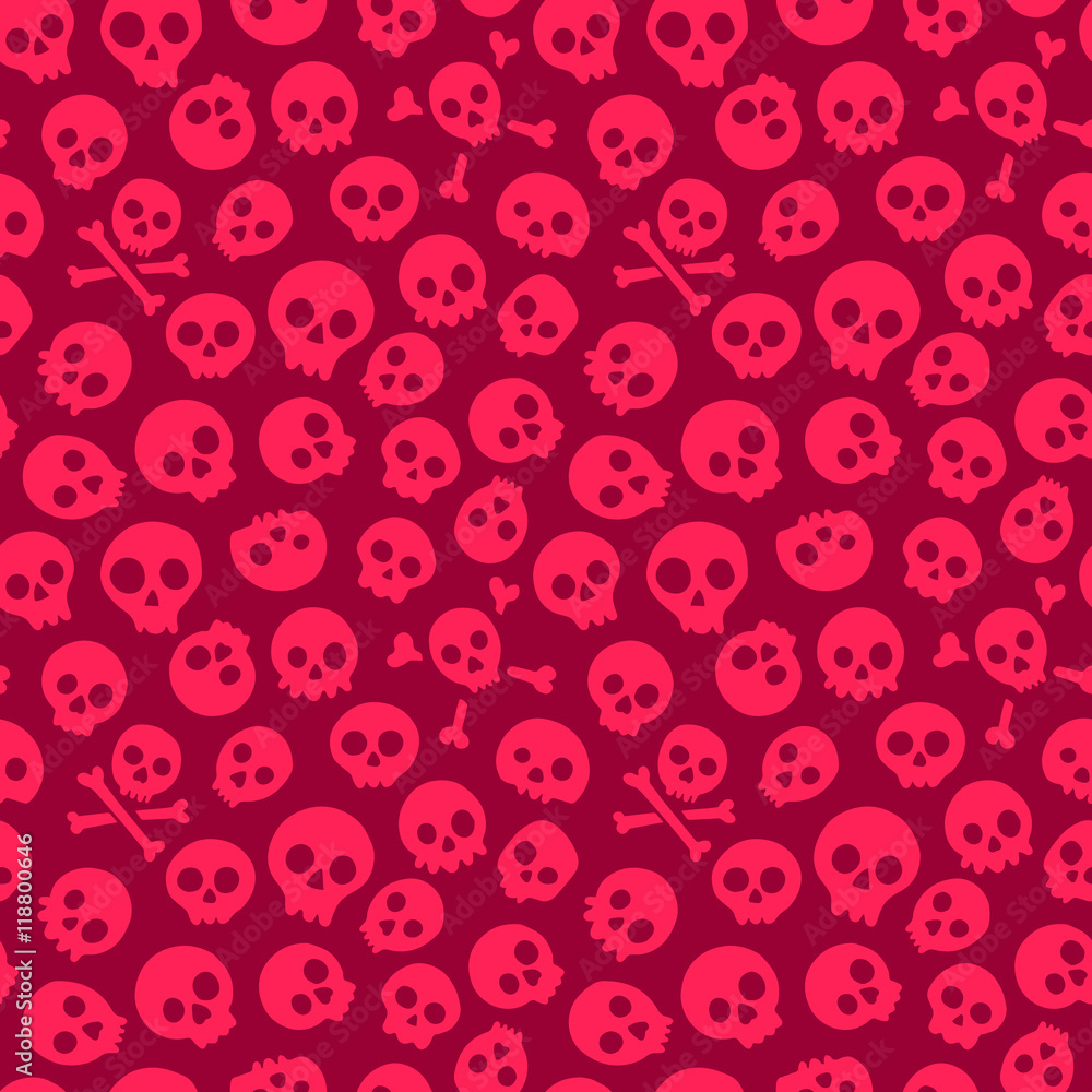 Seamless pattern with skulls. Vector illustration Seamless pattern with skulls. Vector illustration