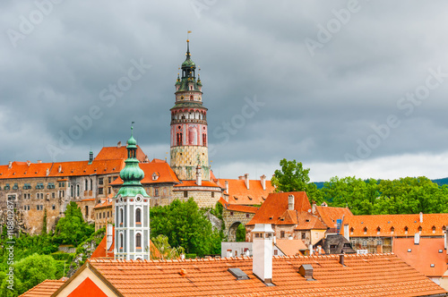 Wallpaper Mural Castle tower in Cesky Krumlov, Czech Republic Torontodigital.ca