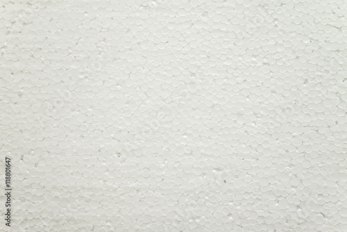 White polystyrene foam texture background