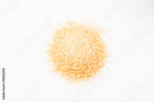 Heap of granulated brown sugar
