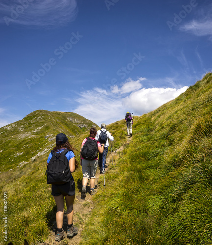walking on the mountains