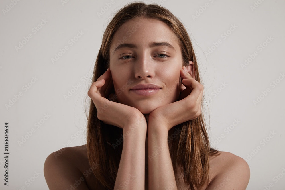 beauty young woman's with ideal skin portrait beauty young woman's with ideal skin portrait