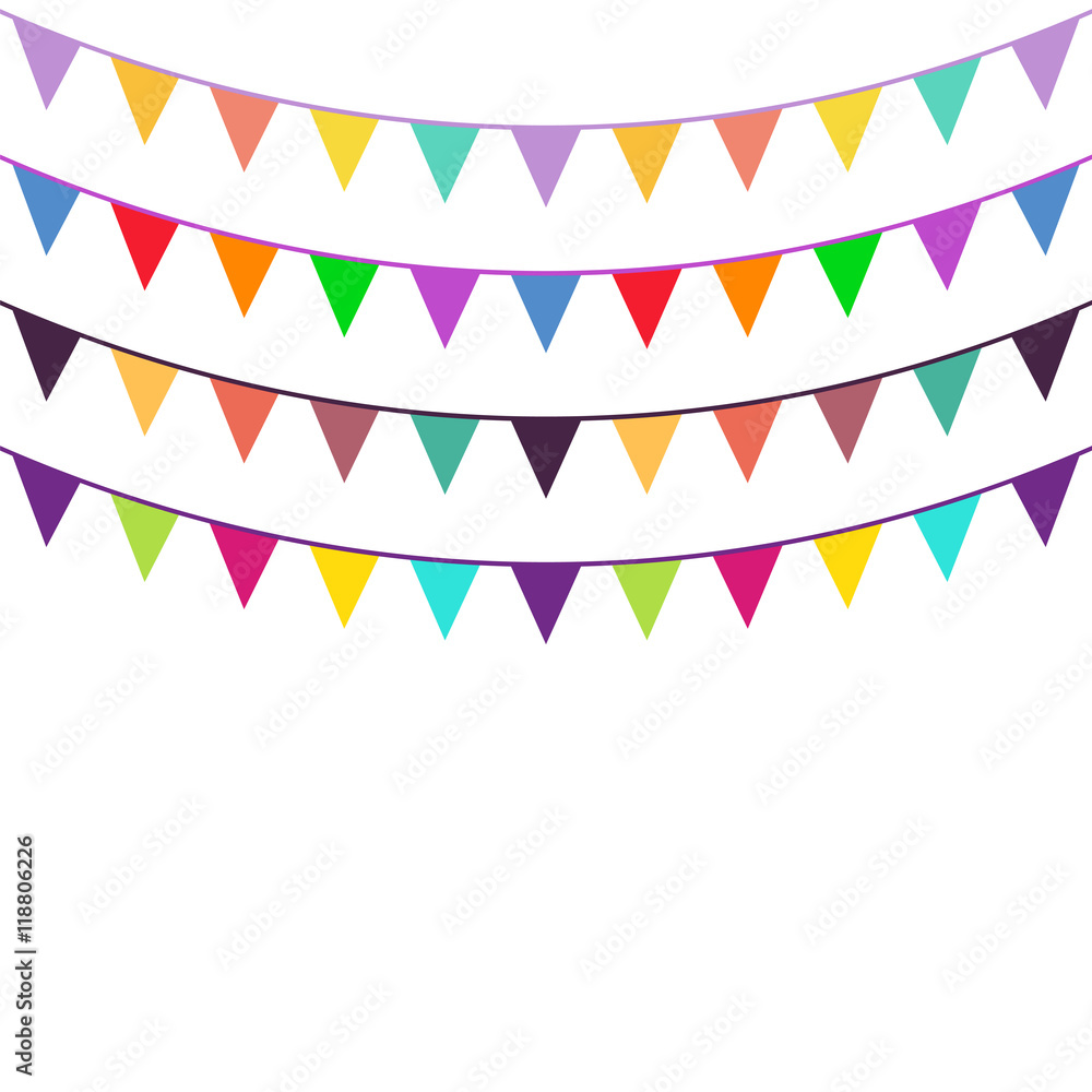 Obraz premium Celebrate flags set