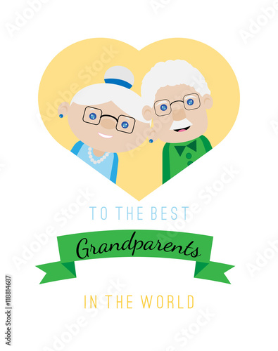 Best grandparents greeting card