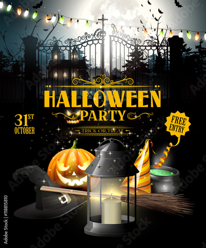 Halloween greeting card