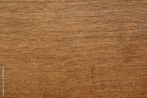 Detail surface of grunge brown wood with edge of plank, backgrou