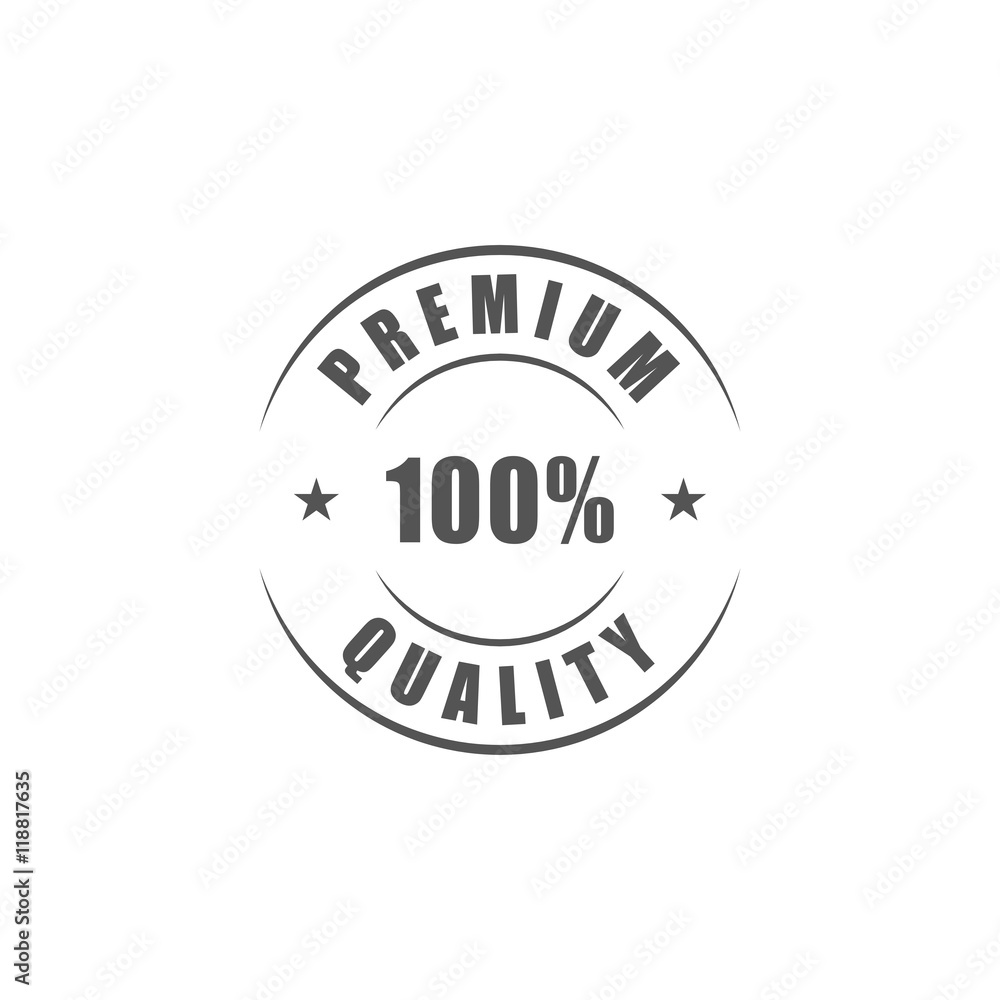 Premium quality round label Premium quality round label