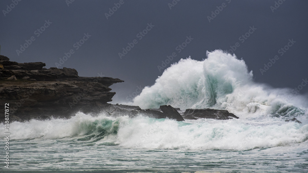 Australia, New South Wales, Maroubra, beach in the evening Australia, New South Wales, Maroubra, beach in the evening