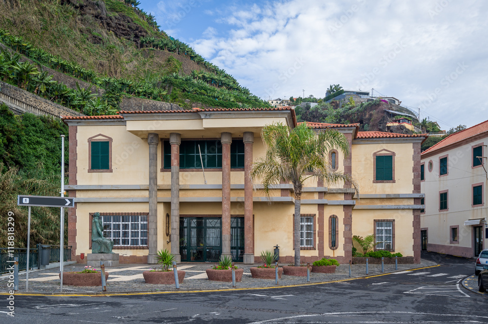 Town center of Ponta do Sol, Madeira.