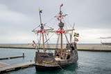 Santa Maria de Colombo historical ship replica, Madeira island.