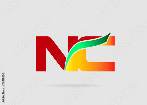 Free Download NC company linked letter logo
 - GFXLoad