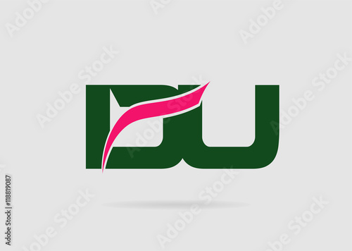 DU company linked letter logo
