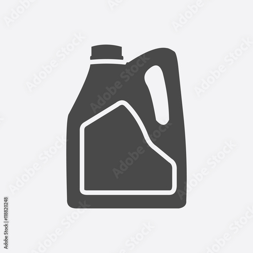 Pouring Motor Oil icon black. Single car repair icon.