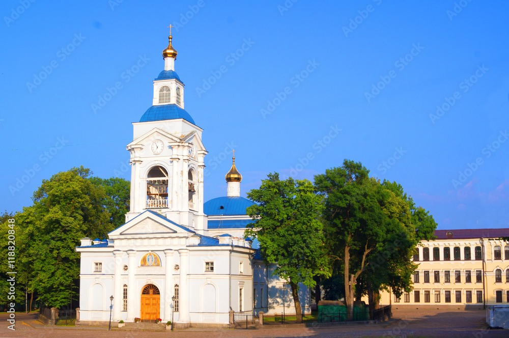 Russian Orthodox Cathedral in Vyborg, Russia, North-West region