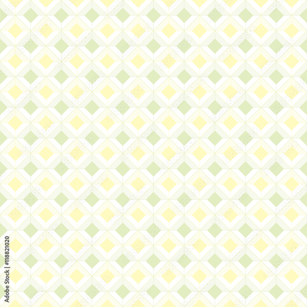 Fototapeta premium Baby seamless pattern, kids pastel geometric retro ornament wall