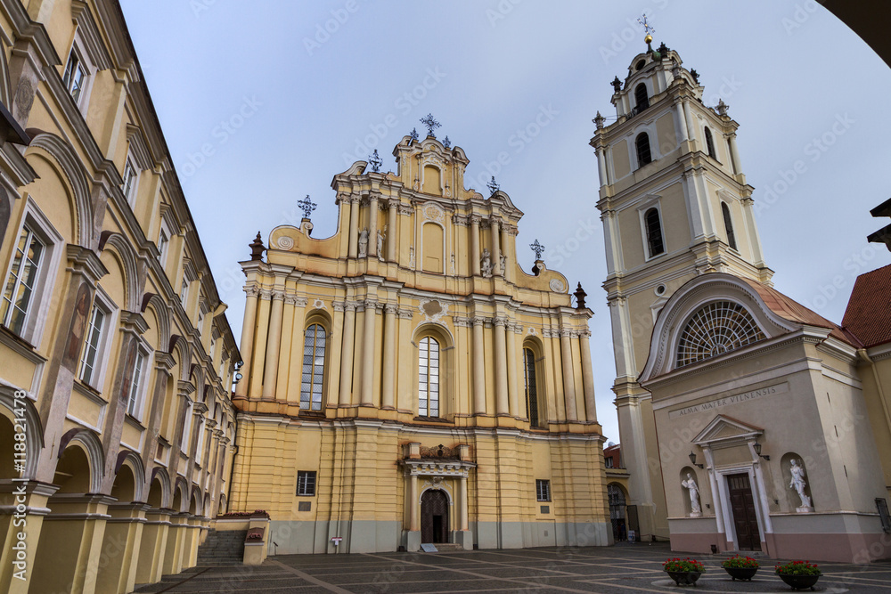 The Grand Courtyard of Vilnius University and Church of St. John