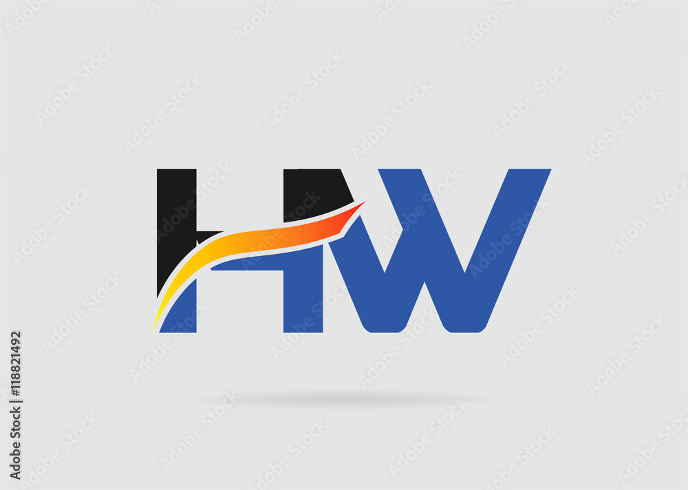 HW Logo. Vector Graphic Branding Letter Element
HW Logo. Vector Graphic Branding Letter Element